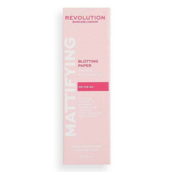 Feuillets matifiants anti-brillance pour le visage.
