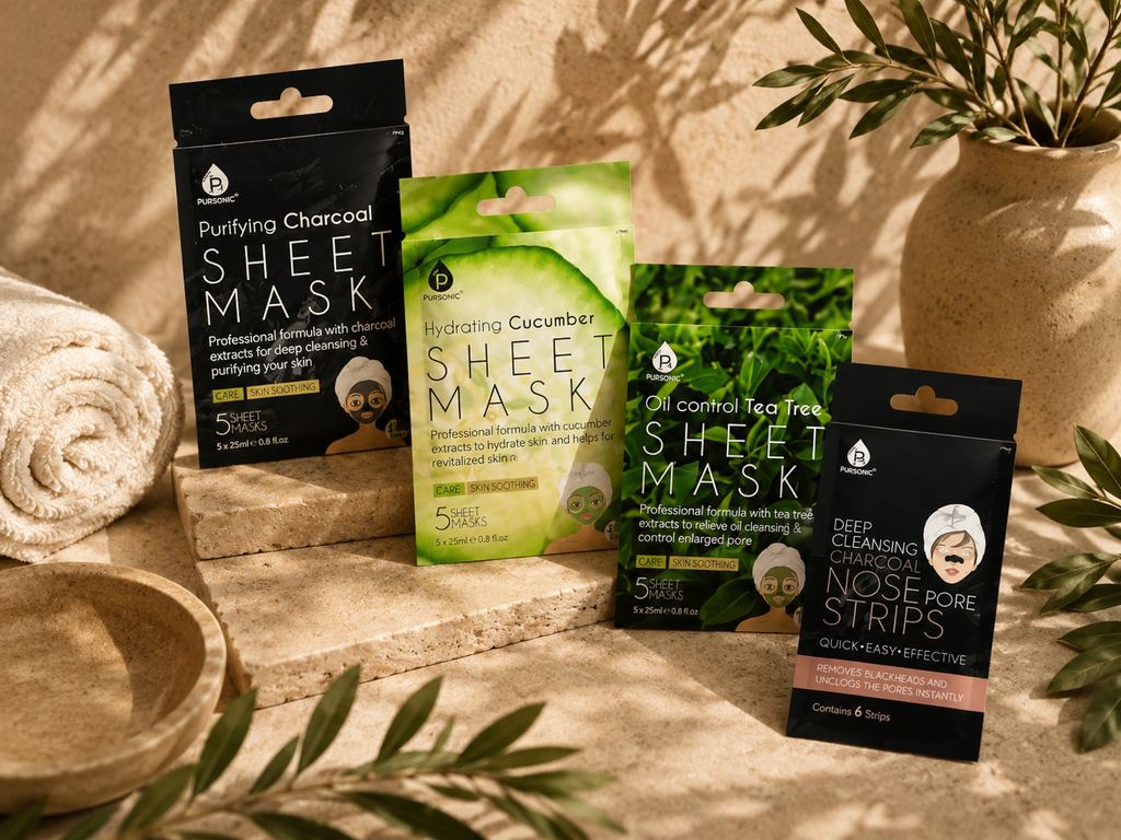 Coffret de masques en tissu pour une peau éclatante (15 masques)