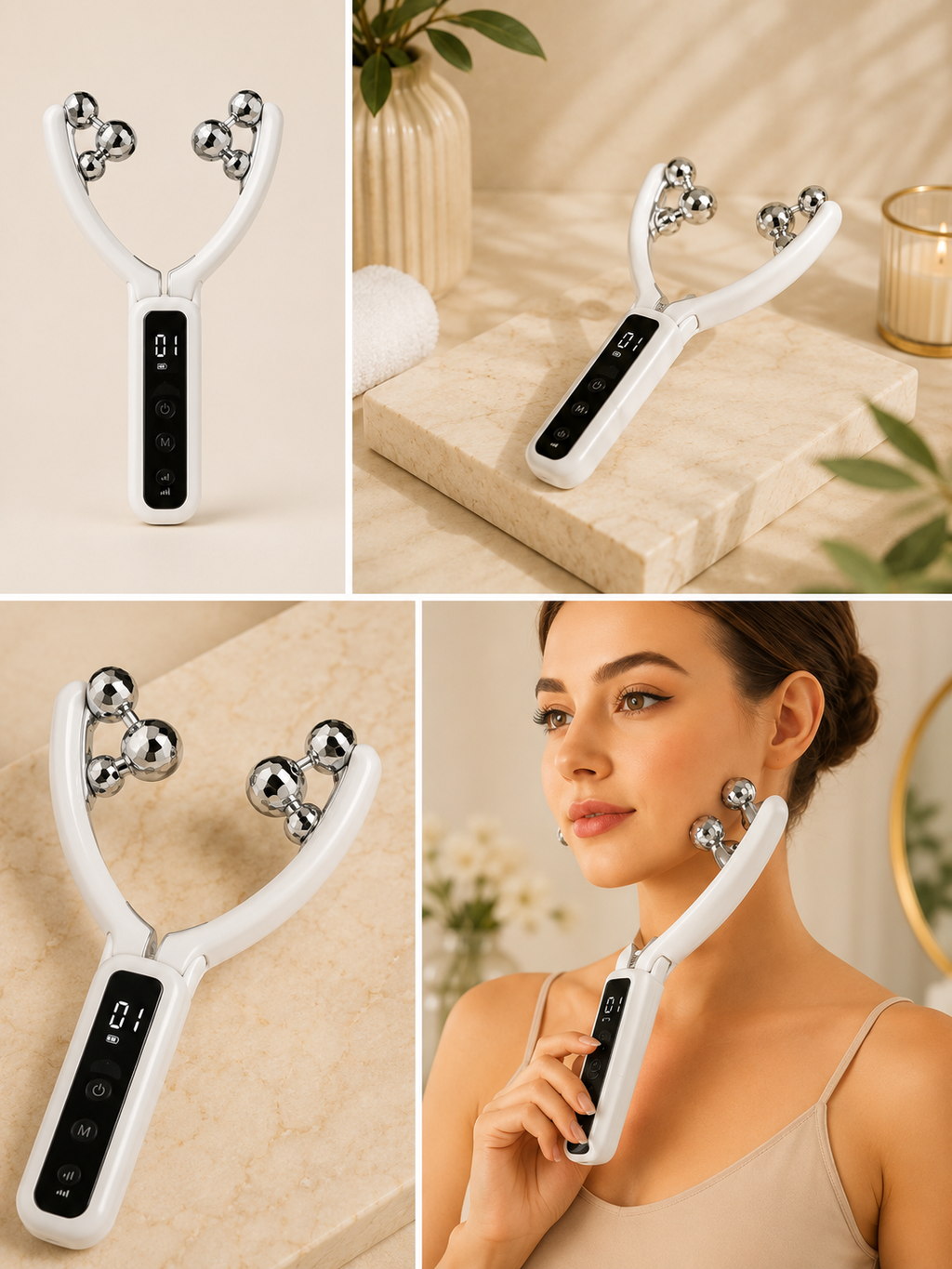 EMS Lift Pro — Appareil liftant visage par microcourants (compact & rechargeable)