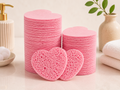 Éponges Visage Compressées en Cellulose – Lot de 10 | Nettoyage & Exfoliation Douce