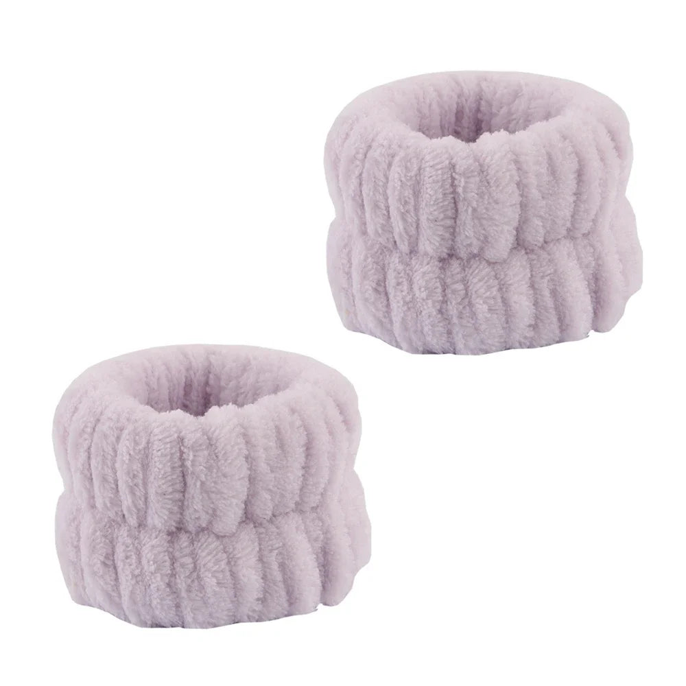 Kit Spa Microfibre — Bandeau & Poignets Absorbants (Démaquillage & Self‑Care)