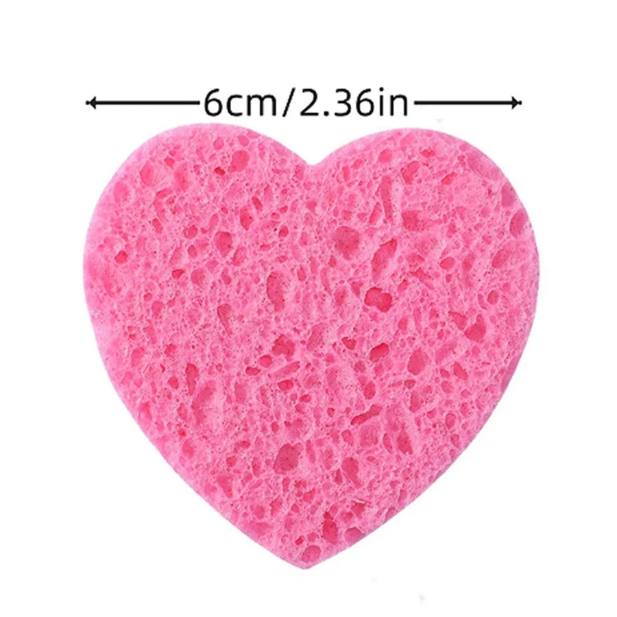 Éponges Visage Compressées en Cellulose – Lot de 10 | Nettoyage & Exfoliation Douce