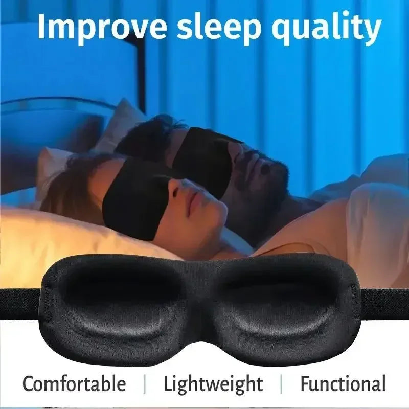 Masque de sommeil 3D occultant — Confort ergonomique sans pression